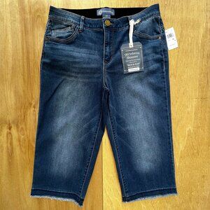 DEMOCRACY AB SOLUTION SKIMMER CROPPED HIGH RISE JEANS WOMEN’S sz 10 STRETCHY NEW